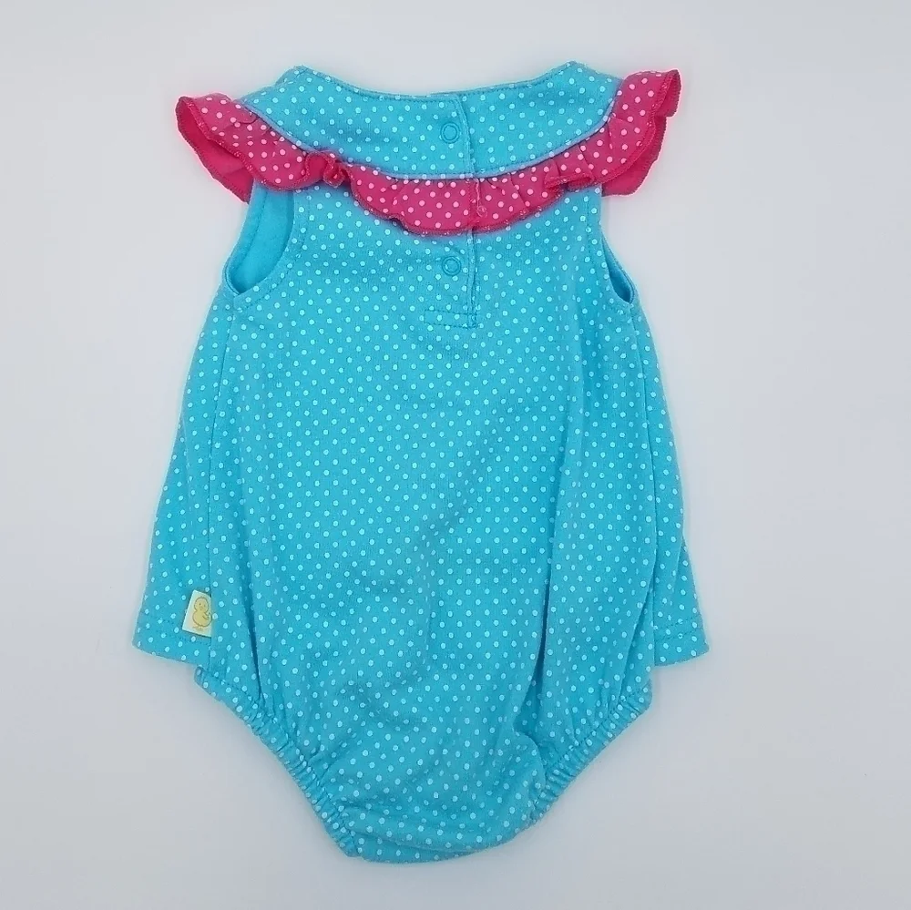 3 Rompers Turtle Frog 3-6m